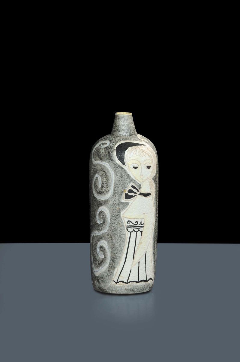 Vaso cilindrico con piccola imboccatura  - Auction Arti Decorative del XX secolo e Design - Cambi Casa d'Aste