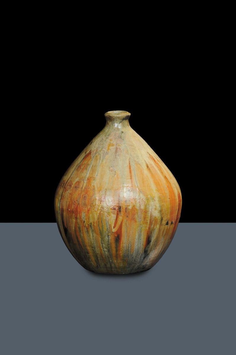 Vaso ovoidale con piccola imboccatura  - Asta Arti Decorative del XX secolo e Design - Cambi Casa d'Aste