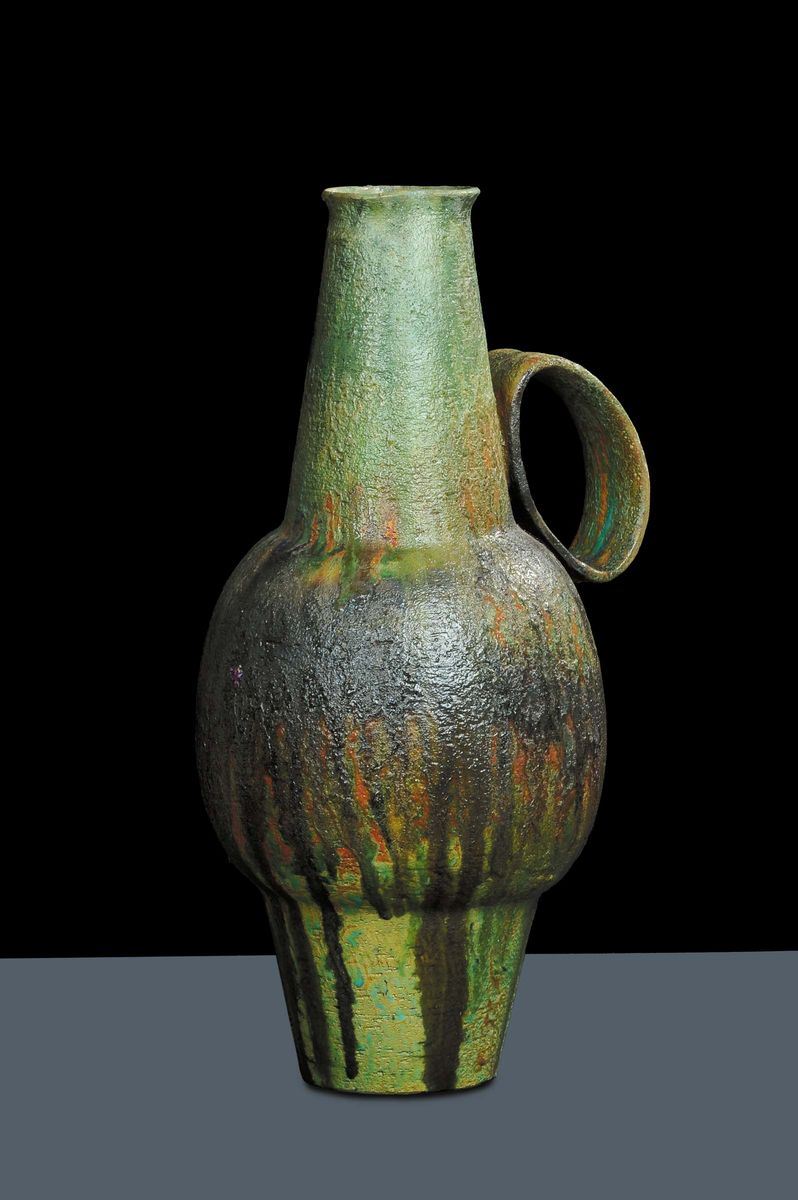 Grande vaso modellato a foggia di brocca  - Auction Arti Decorative del XX secolo e Design - Cambi Casa d'Aste