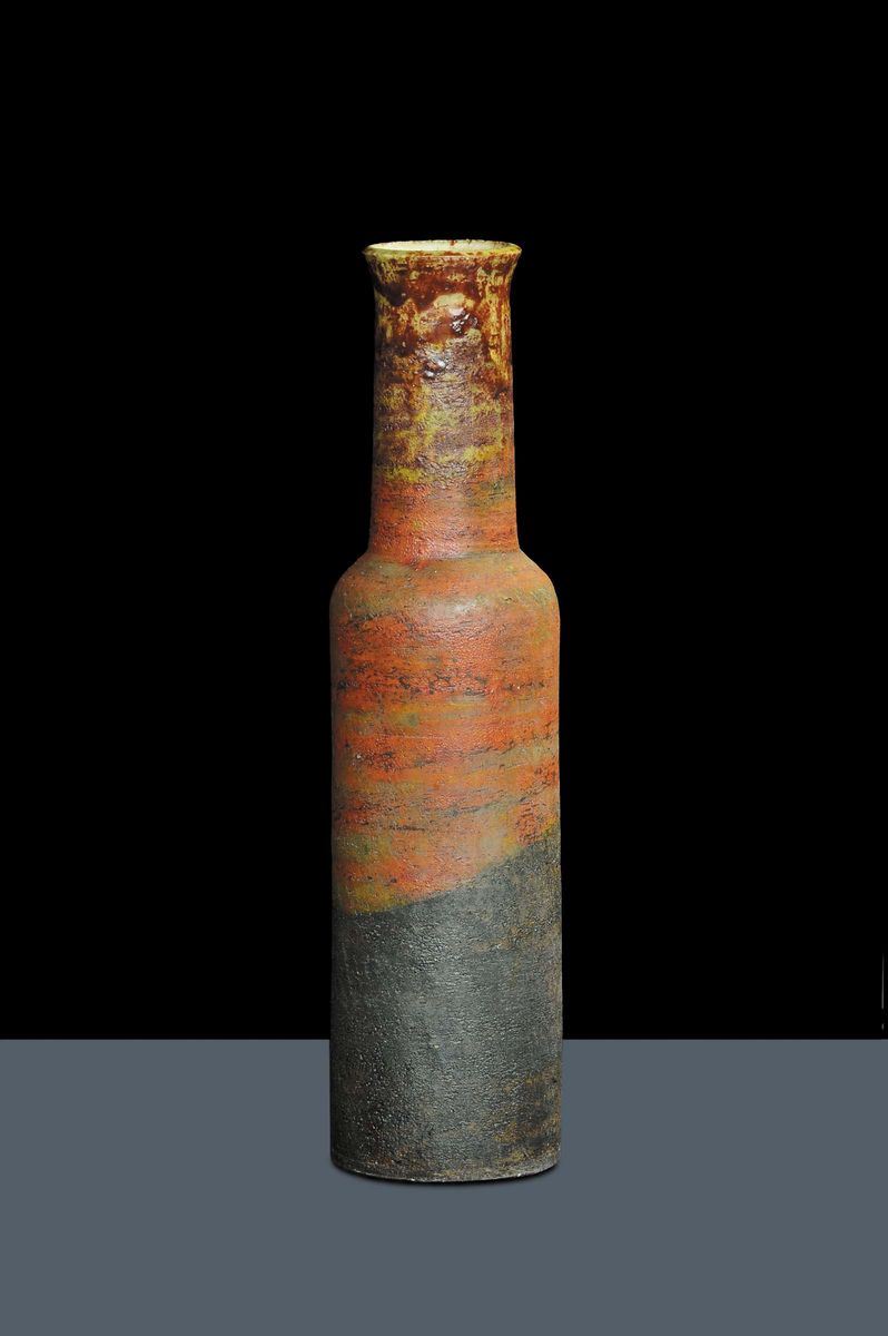 Alto vaso cilindrico  - Asta Arti Decorative del XX secolo e Design - Cambi Casa d'Aste
