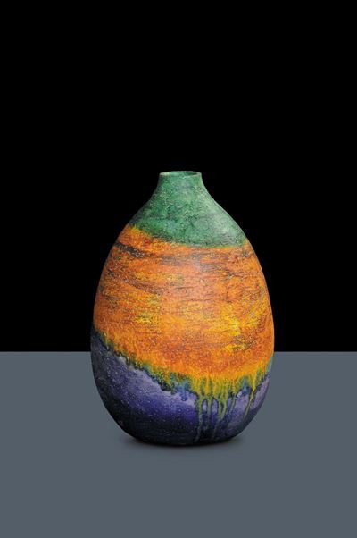 Vaso Ovale con Piccola Imboccatura
