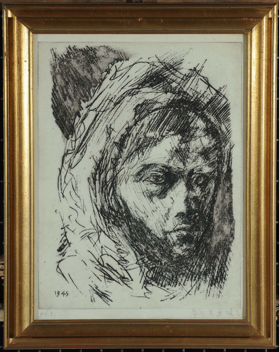Giannetto Fieschi (1921-2008)volto Maschile, 1945