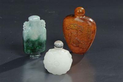 Tre Snuff Bottle, XIX Secolo