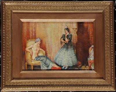 William Russel Flint (1880-1969), Attribuito Ainterno con Figure