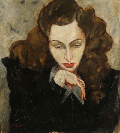 Anonimo del XX Secolodissar Braque?ritratto di Donna