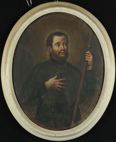 Dipinto Ovale con Santosanto