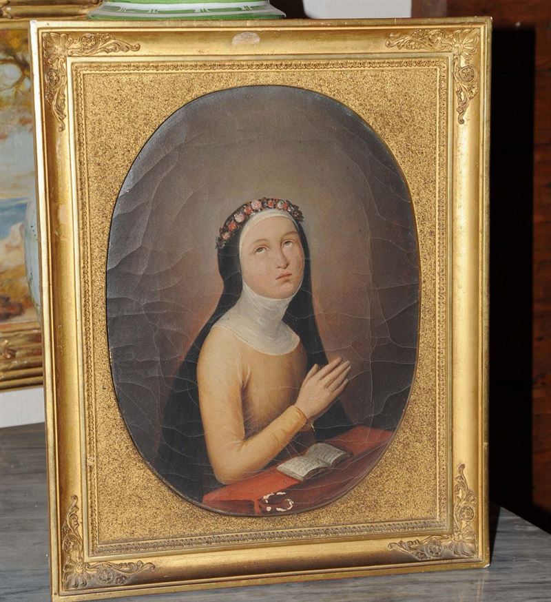 Scuola del XVIII secolo Santa  - Asta Antiquariato e Dipinti Antichi - Cambi Casa d'Aste