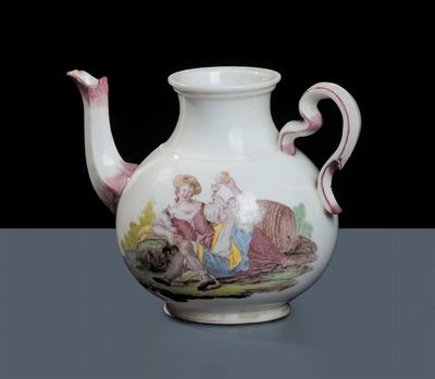 Teiera in Porcellana, Napoli Real Fabbrica di Capodimonte, Metˆ XVIII Secolo