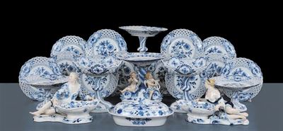 Servizio da Tavola in Porcellana Bianca, Meissen Prima Metˆ XIX Secolo