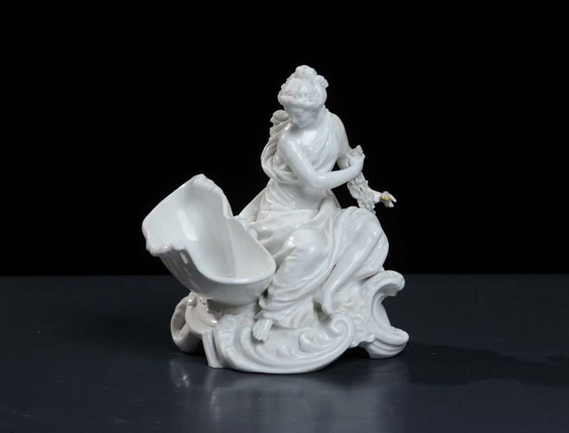 Gruppo saliera in porcellana bianca, Meissen XVIII-XIX secolo  - Asta Antiquariato e Dipinti Antichi - Cambi Casa d'Aste