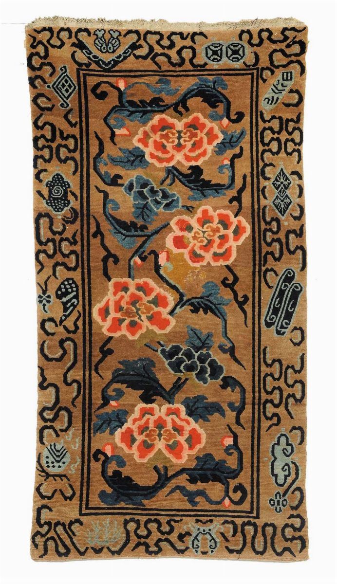 Tappeto tibetano, inizio XIX secolo  - Asta Antiquariato e Dipinti Antichi - Cambi Casa d'Aste