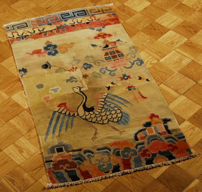 Tappeto mongolo, XX secolo  - Asta Antiquariato e Dipinti Antichi - Cambi Casa d'Aste