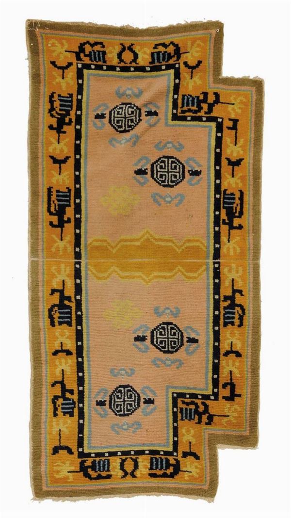 Tappeto cinese da sella, XX secolo