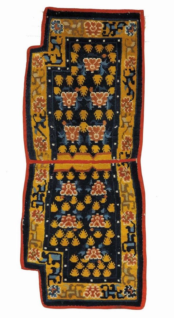 Tappeto cinese da sella, XX secolo