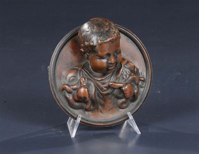 Bronzo Raffigurante Ercole con Serpente, Roma XVIII Secolo