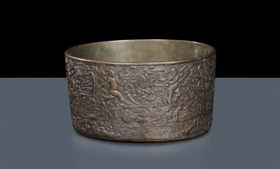 Bacile Battesimale in Bronzo, Padova XVII Secolo