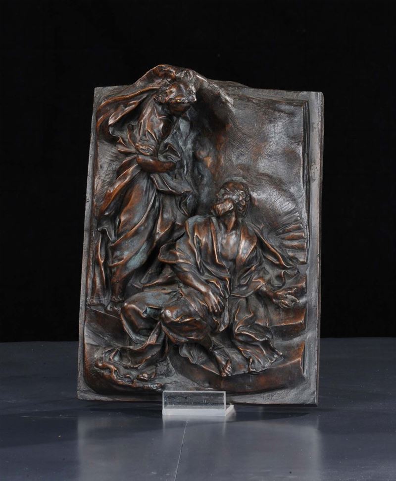 Altorilievo in bronzo, XIX secolo  - Asta Antiquariato e Dipinti Antichi - Cambi Casa d'Aste