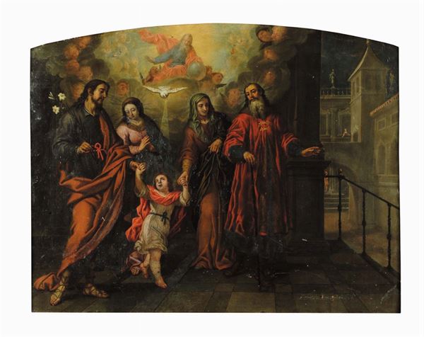 Scuola del XVII secolo Sacra Famiglia