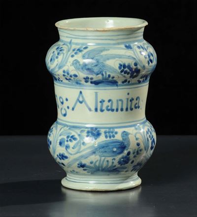 Albarello in Maiolica, Savona XVIII Secolo