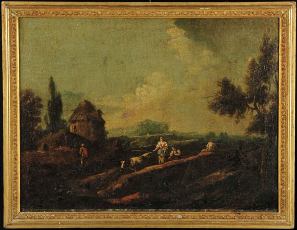 Scuola Veneta del XVIII secolo Paesaggio