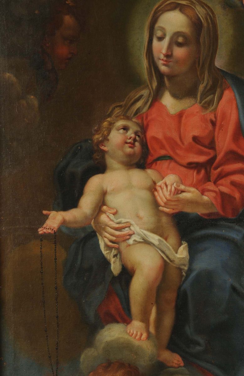 Scuola del XVII Secolomadonna con Putti
