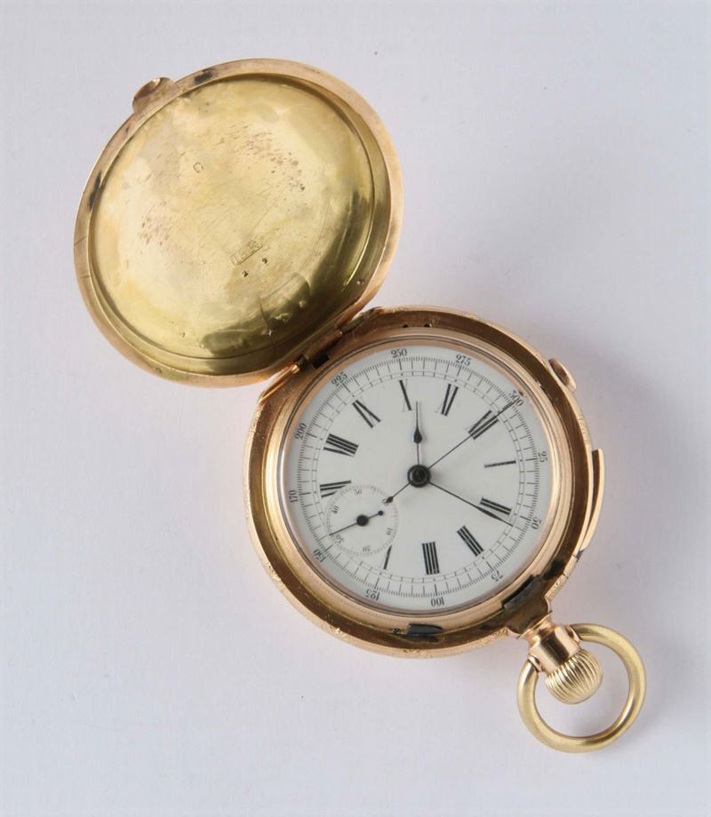 Orologio da tasca in oro 18 kt  - Auction Silver, Clocks and Jewels - Cambi Casa d'Aste