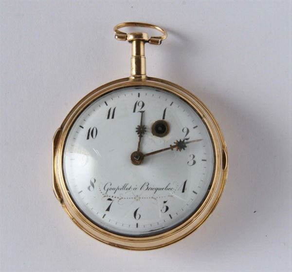 Orologio da tasca Bricquebec & Goupillor. Francia 1810-1820