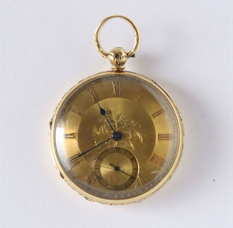 Orologio da tasca. Inghilterra fine XIX secolo  - Auction Silver, Clocks and Jewels - Cambi Casa d'Aste