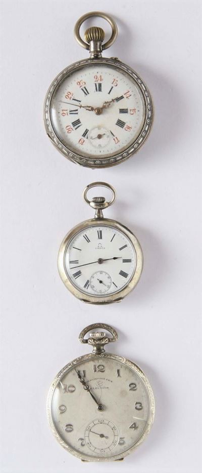 Orologio da Tasca da Uomo in Oro Bianco 18 Kt, Election 1930 Circa