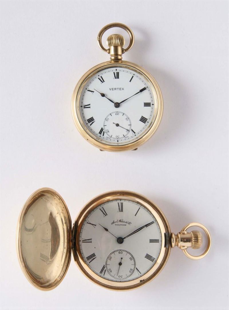 Due orologi da tasca Vertex  - Auction Silver, Clocks and Jewels - Cambi Casa d'Aste