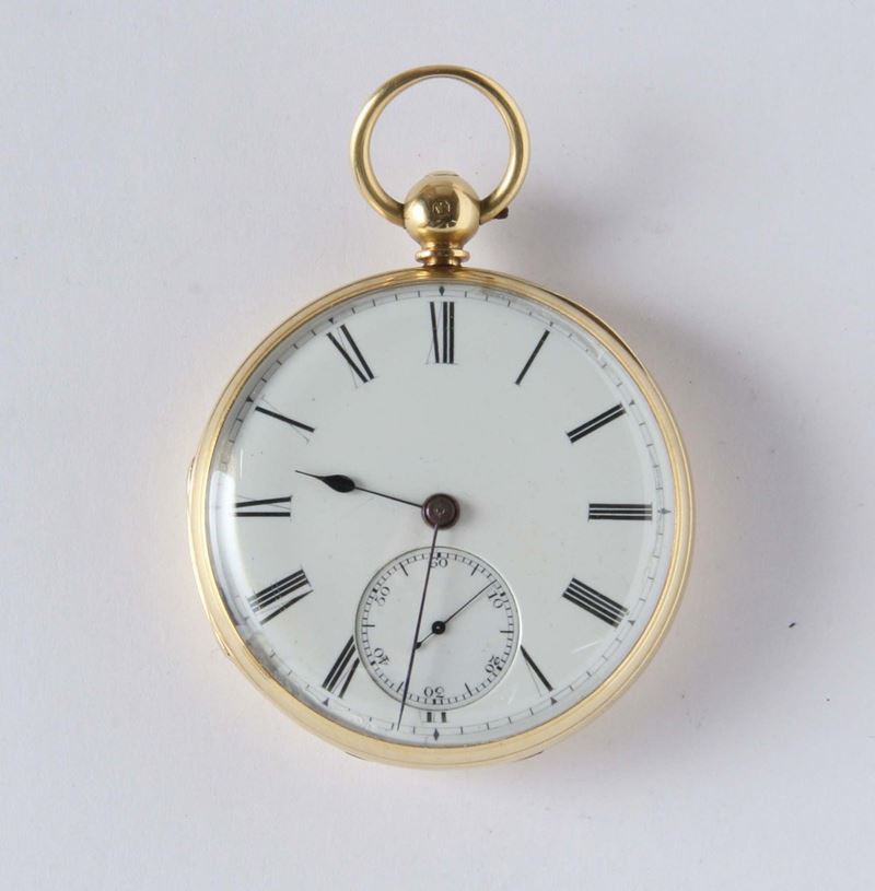Orologio da tasca. Inghilterra 1860 circa  - Auction Silver, Clocks and Jewels - Cambi Casa d'Aste