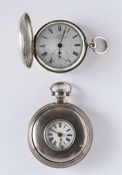 Due Orologi da Tasca in Argento