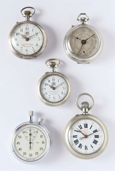 Cinque Orologi da Tasca da Uomo