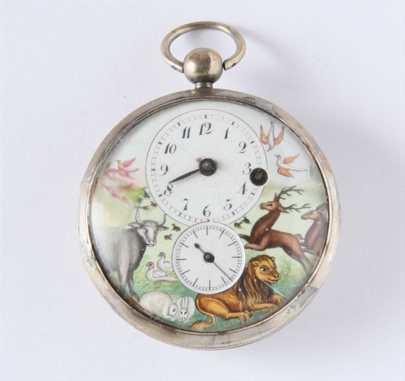 Orologio da tasca. 1850 circa  - Auction Silver, Clocks and Jewels - Cambi Casa d'Aste