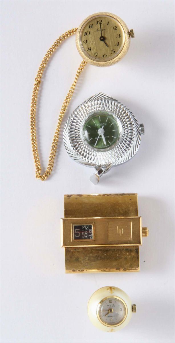 Quattro orologi moderni  - Auction Silver, Clocks and Jewels - Cambi Casa d'Aste