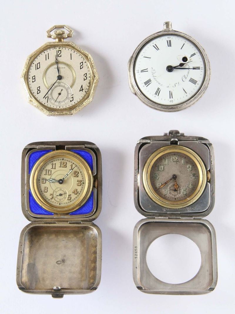 Quattro orologi da tasca  - Asta Gioielli, Argenti ed Orologi Antichi e Contemporanei - Cambi Casa d'Aste