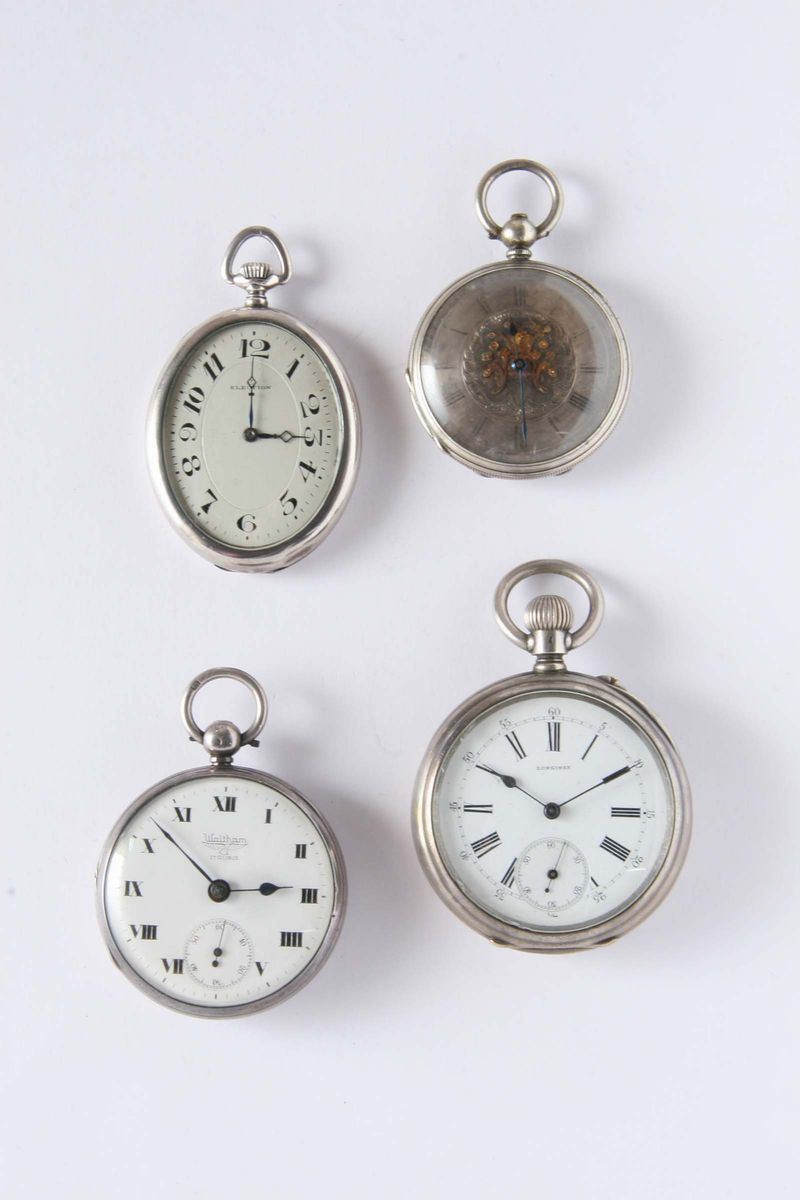 Quattro orologi da tasca  - Auction Silver, Clocks and Jewels - Cambi Casa d'Aste