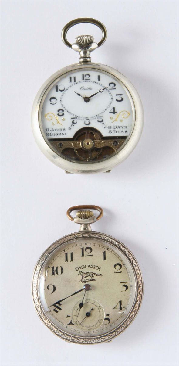 Due orologi da tasca da uomo  - Asta Gioielli, Argenti ed Orologi Antichi e Contemporanei - Cambi Casa d'Aste
