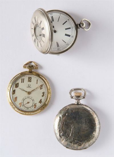 Tre Orologi da Tasca da Uomo