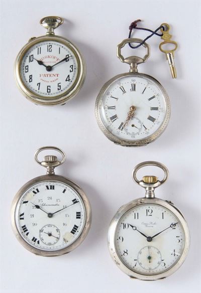 Quattro Orologi da Tasca da Uomo