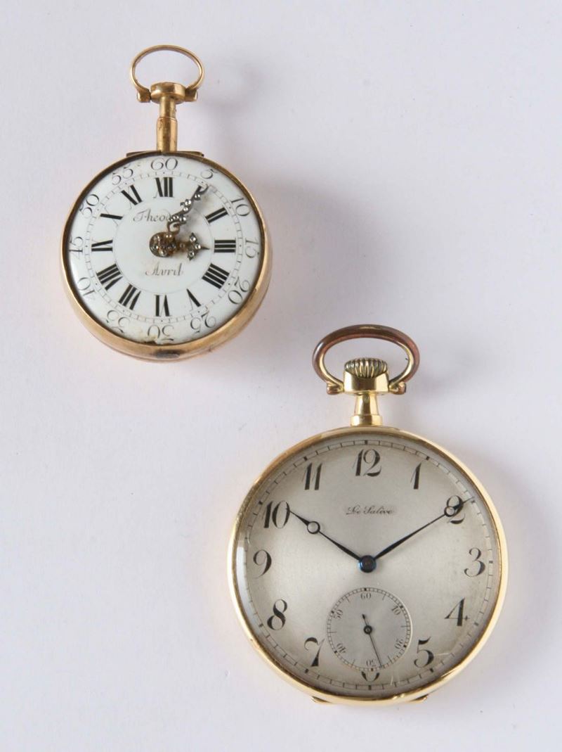 Due orologi da tasca  - Asta Gioielli, Argenti ed Orologi Antichi e Contemporanei - Cambi Casa d'Aste