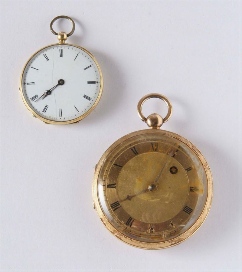 Orologio da tasca in oro 18kt  - Auction Silver, Clocks and Jewels - Cambi Casa d'Aste