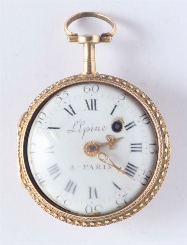 Orologio da tasca Lepin a Paris. Fine XVIII secolo