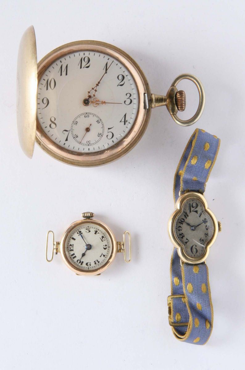 Tre orologi  - Auction Silver, Clocks and Jewels - Cambi Casa d'Aste