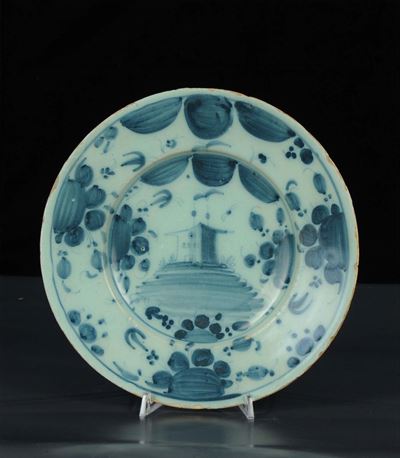 Piatto in Maiolica, Savona XVIII Secolo