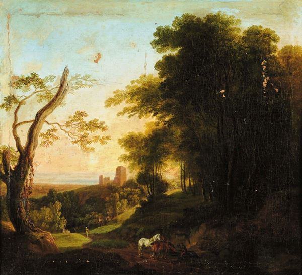 Scuola del XVIII secolo Paesaggio