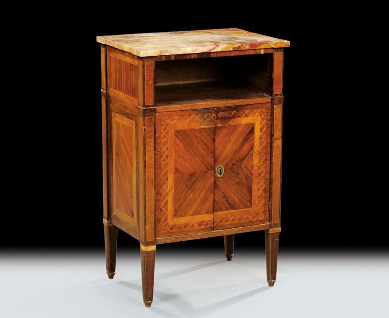 Comodino Luigi XVI, XVIII secolo  - Auction Old Paintings and Furnitures - Cambi Casa d'Aste