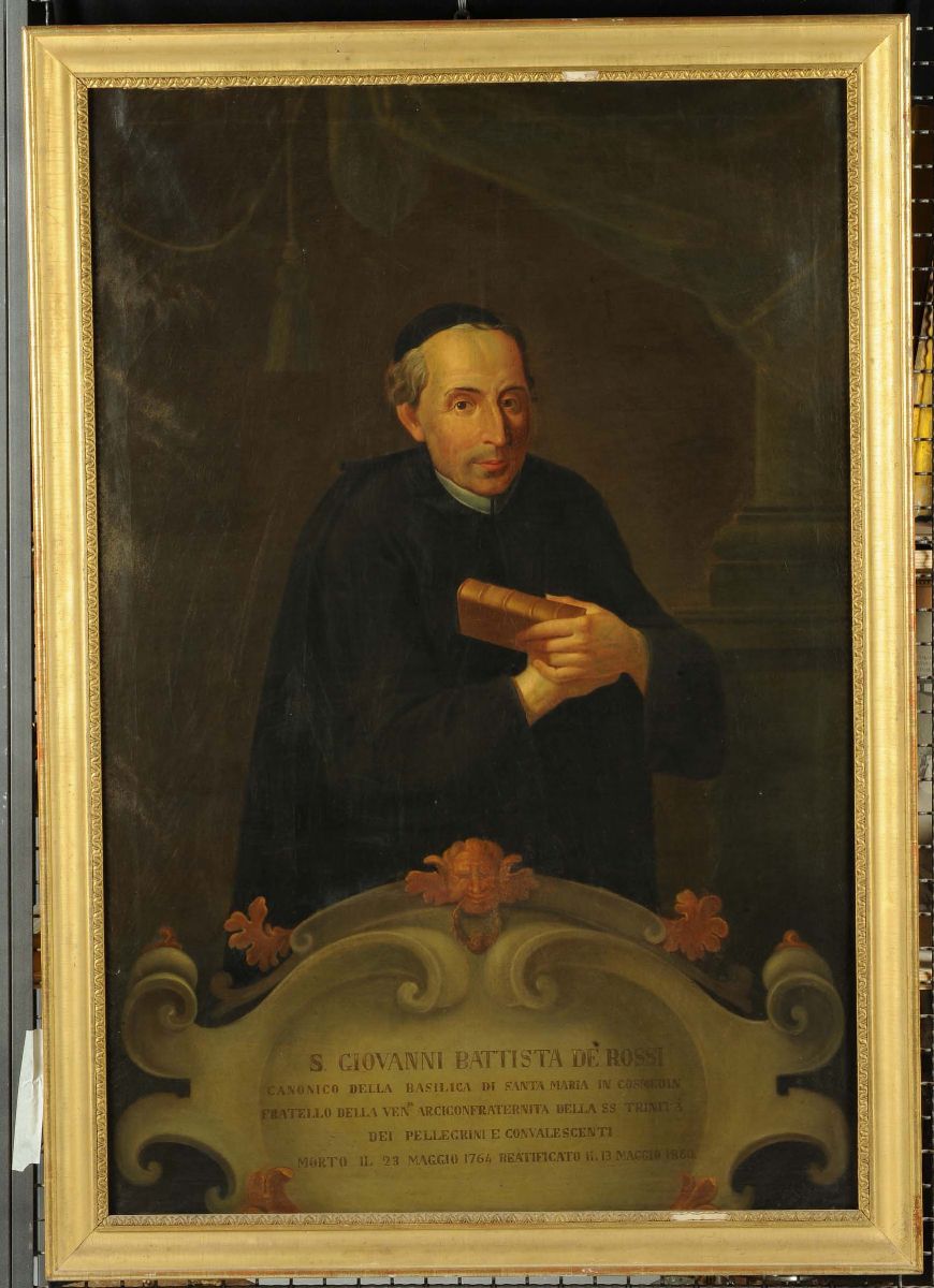 Scuola del XIX Secoloritratto di S. Giovanni Battista De Rossi