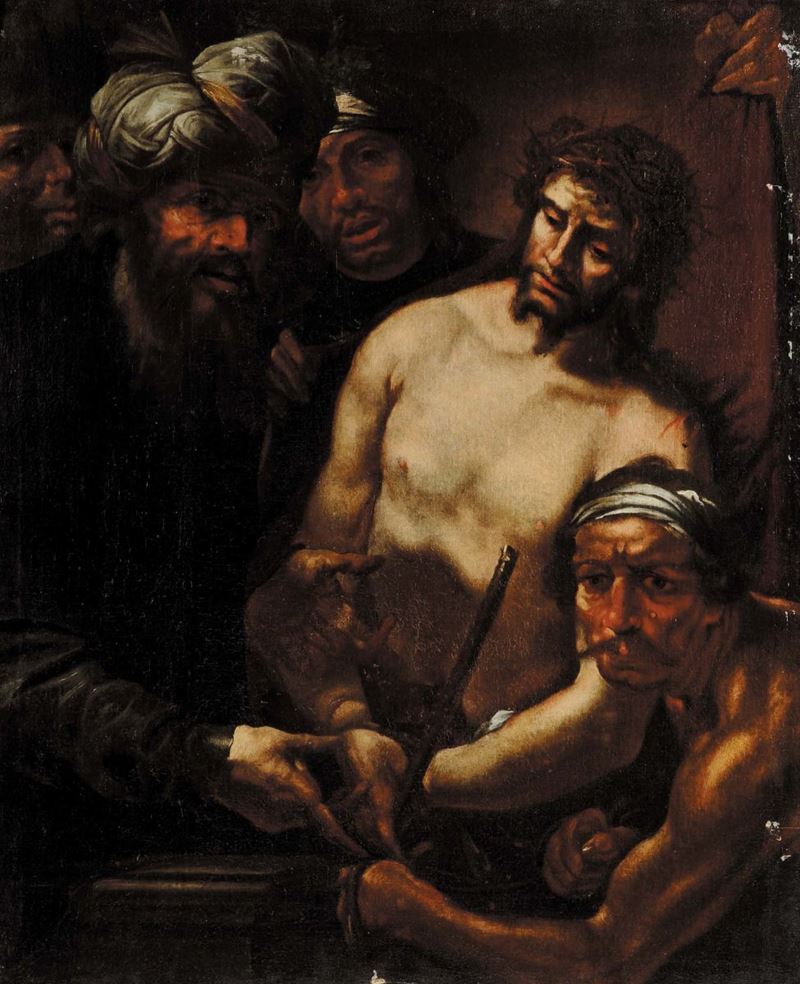Gioacchino Assereto (1600-1649), bottega di Ecce Homo  - Auction Old Paintings and Furnitures - Cambi Casa d'Aste
