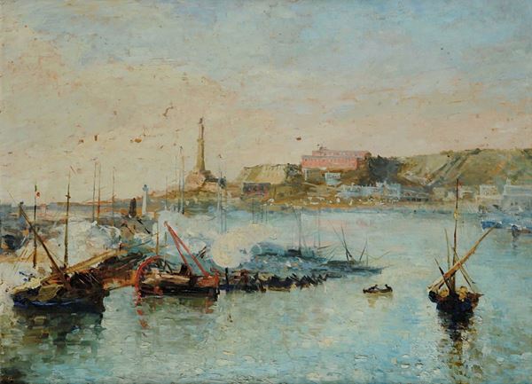Anonimo del XIX secolo Porto di GenovaPorto di Genova